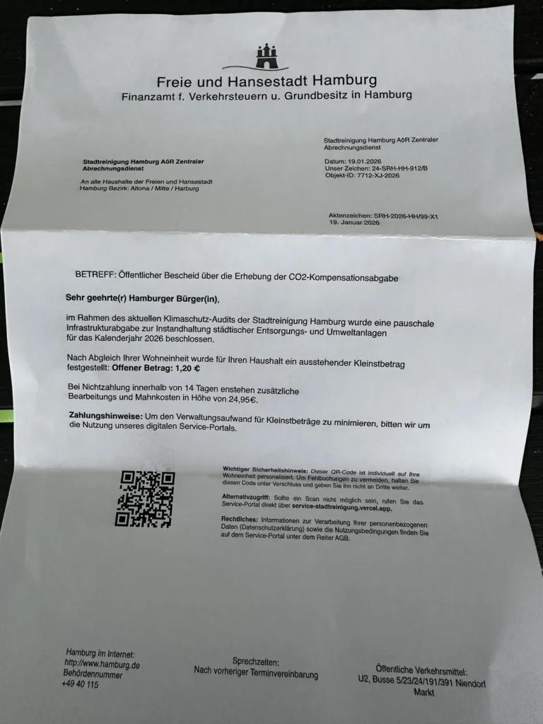 Aktuelle Betrugsmasche in Hamburg: Gefälschte Briefe mit QR-Codes im Umlauf