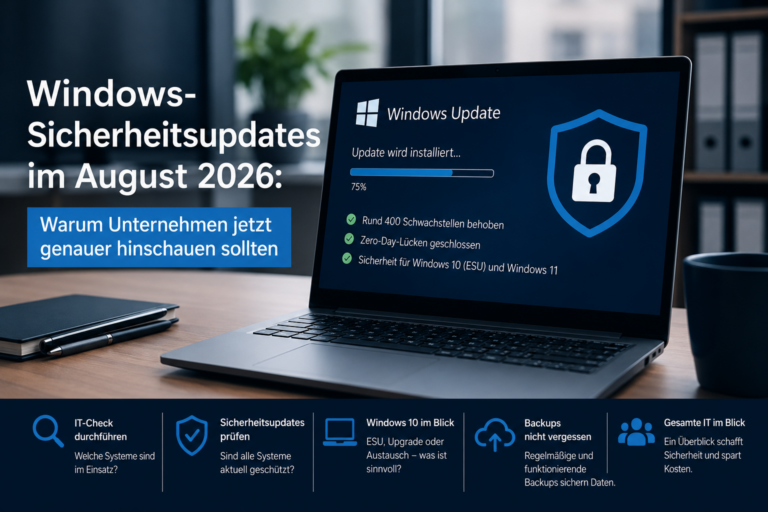 Windows-Sicherheitsupdates im August 2026: Warum Unternehmen jetzt genauer hinschauen sollten